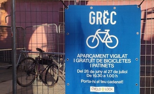 aparcament bicis Grec