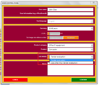 EU LCC tool