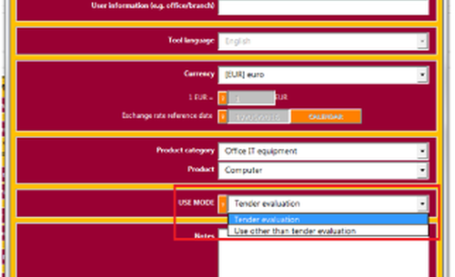 EU LCC tool